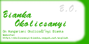 bianka okolicsanyi business card